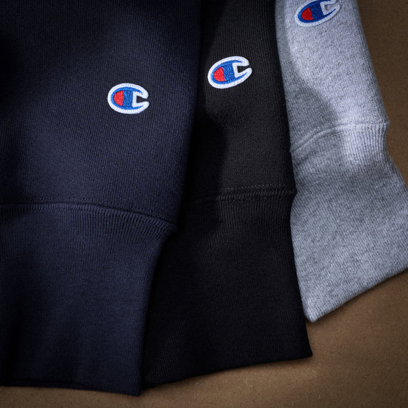 Champion USA Reverse Weave® Crew Neck Sweatshirt in Black