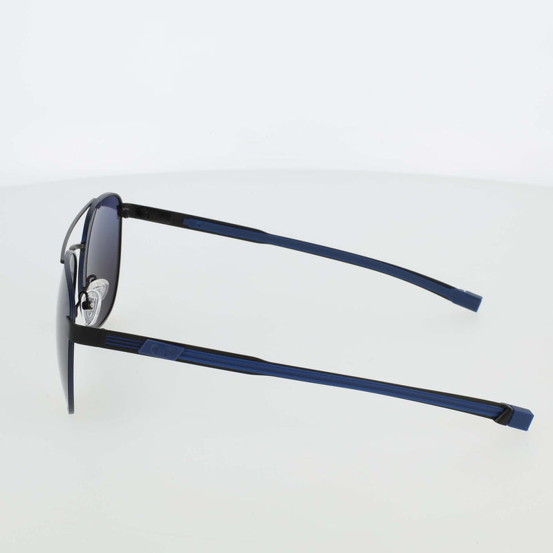 Champion Men's Polarized Retainer Stainless ST-Shirtl Aviator in Matte Black/Blue