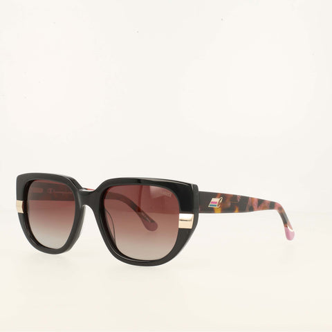 Champion Women's Polarized Modified Cateye in Black/Rose Tort