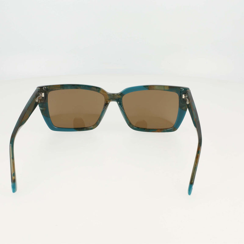 Champion Women's Polarized Slim Rectangle in Teal Feathered