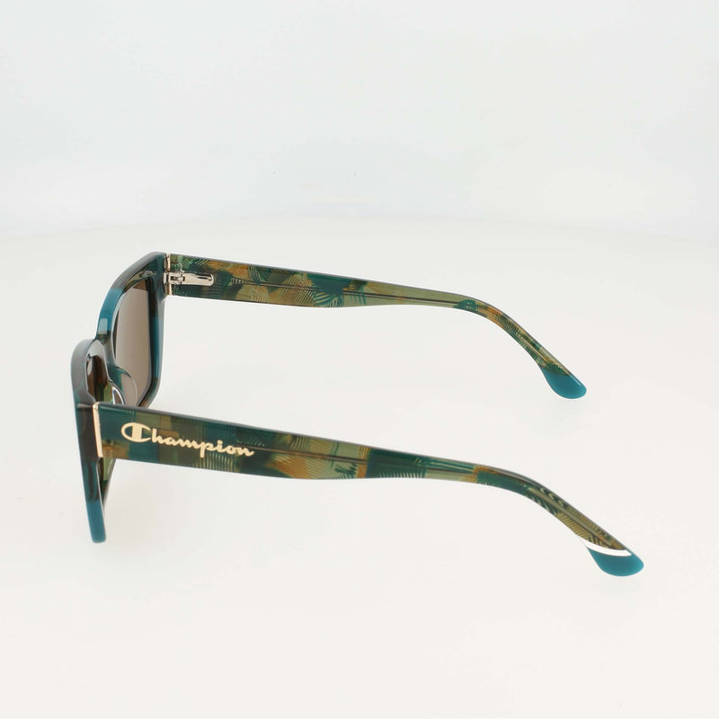 Champion Women's Polarized Slim Rectangle in Teal Feathered