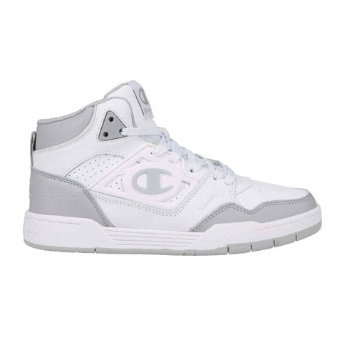 Champion Kids' 5-on-5 High in White/Grey/Chalk