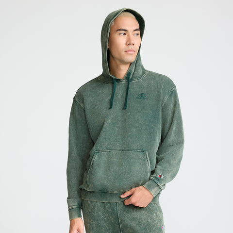 Champion Time Capsule Hoodie, Left Chest C" Champion Script Logo in Pine Grove