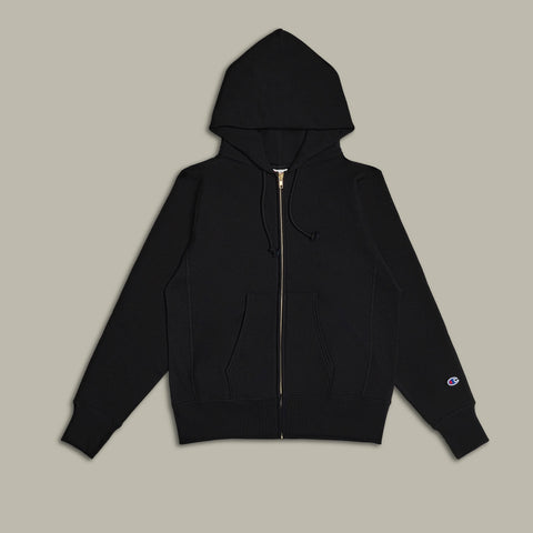 Champion USA Reverse Weave® Zip Hooded Sweatshirt in Black