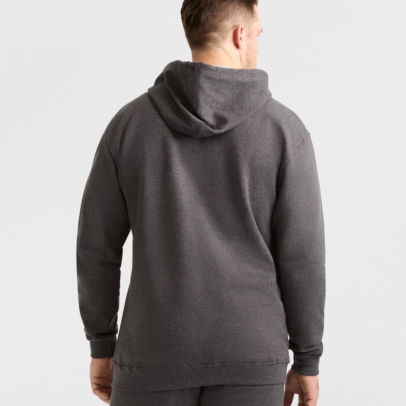 Champion Powerblend Hoodie, C Logo - Big & Tall in Granite Heather