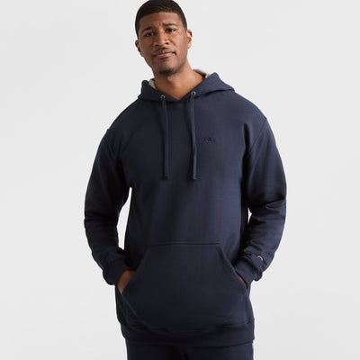 Champion Powerblend Hoodie, C Logo - Big & Tall in Navy