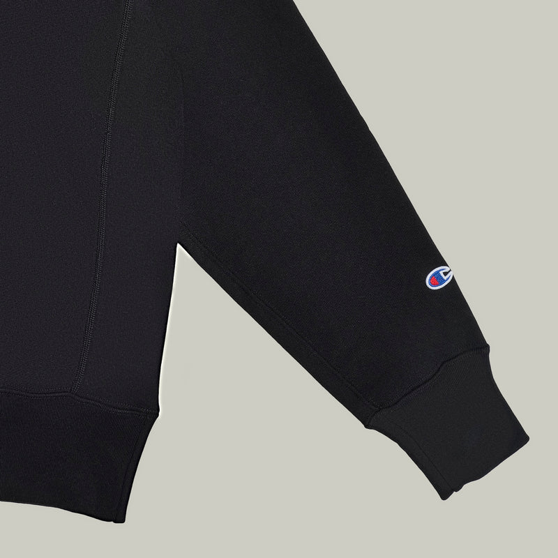 Champion USA Reverse Weave® Hooded Sweatshirt in Black