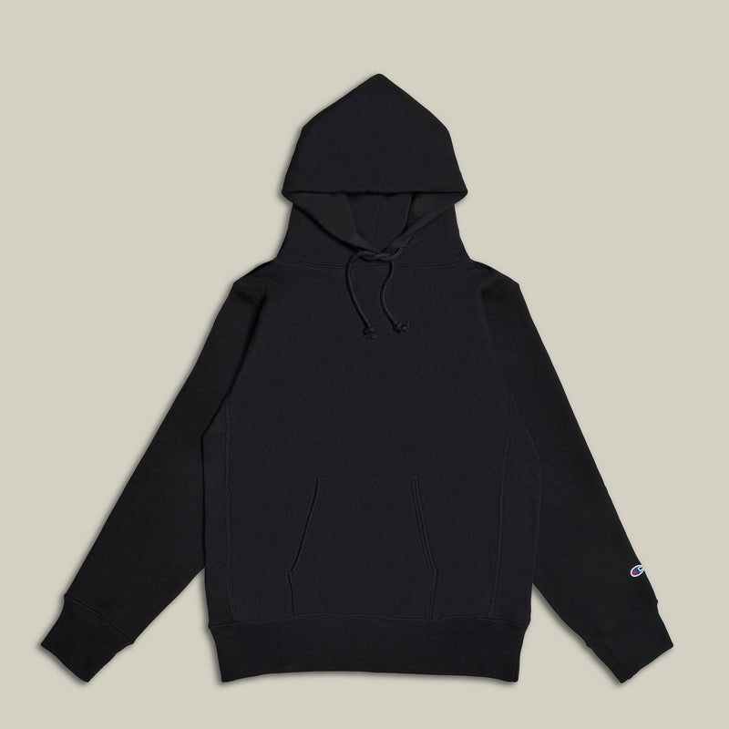 Champion USA Reverse Weave® Hooded Sweatshirt in Black