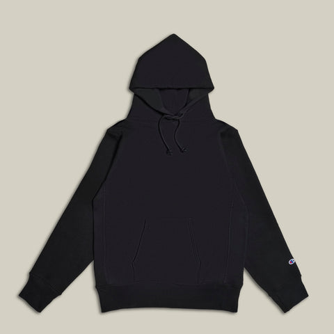 Champion USA Reverse Weave® Hooded Sweatshirt in Black