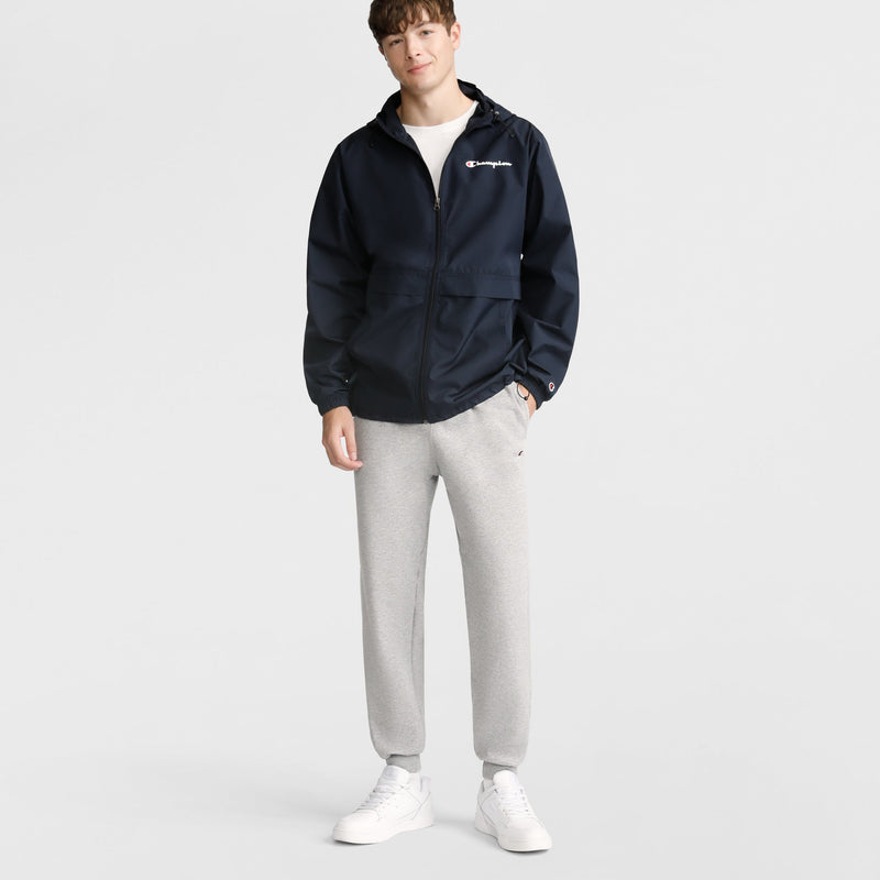 Champion Stadium Full-Zip Jacket, Script Logo in Navy