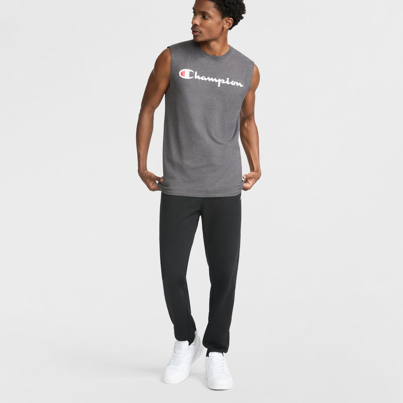 Champion Powerblend Joggers, C Logo in Black