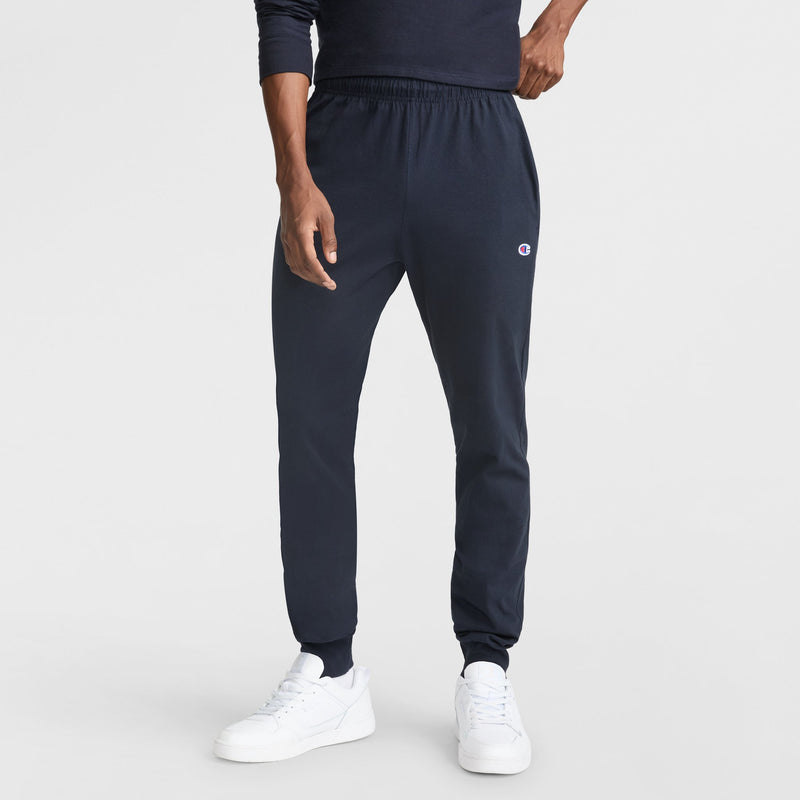 Champion Lightweight Lounge Joggers, C Logo in Navy