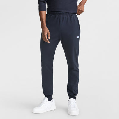 Champion Lightweight Lounge Joggers, C Logo in Navy