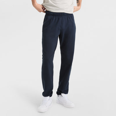 Champion Lightweight Lounge Pants, Cinched Hem, C Logo in Navy