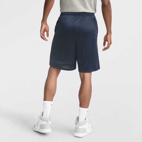 Champion 9" Classic Mesh Shorts, C Logo in Navy