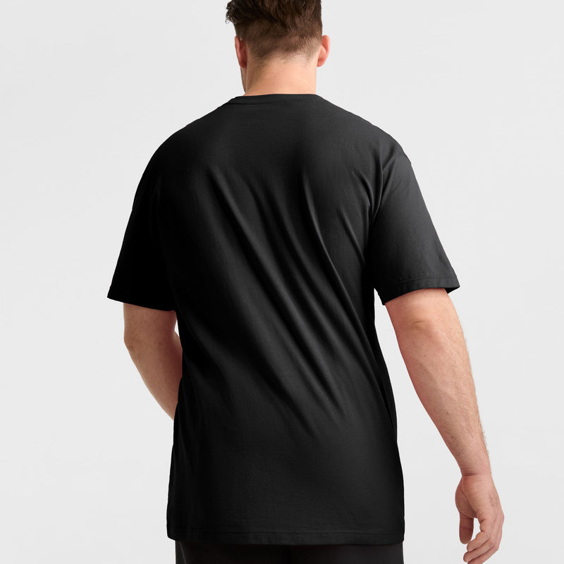 Champion Classic Graphic T-Shirt, Tonal Script Logo - Big & Tall in Black