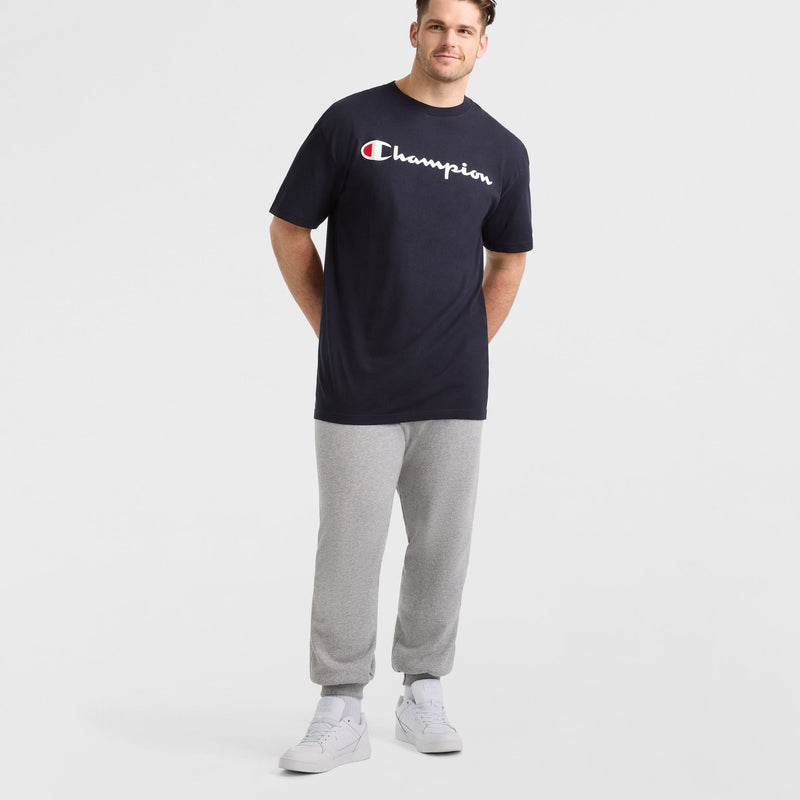Champion Classic Graphic T-Shirt, Script Logo - Big & Tall in Navy