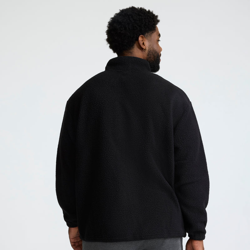 Champion Micro Fleece 1/4 Zip - Big & Tall in Black