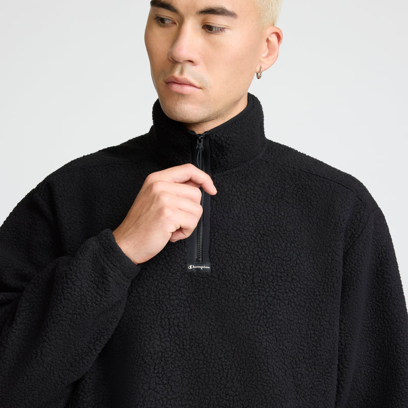 Champion Micro Fleece 1/4 Zip in Black