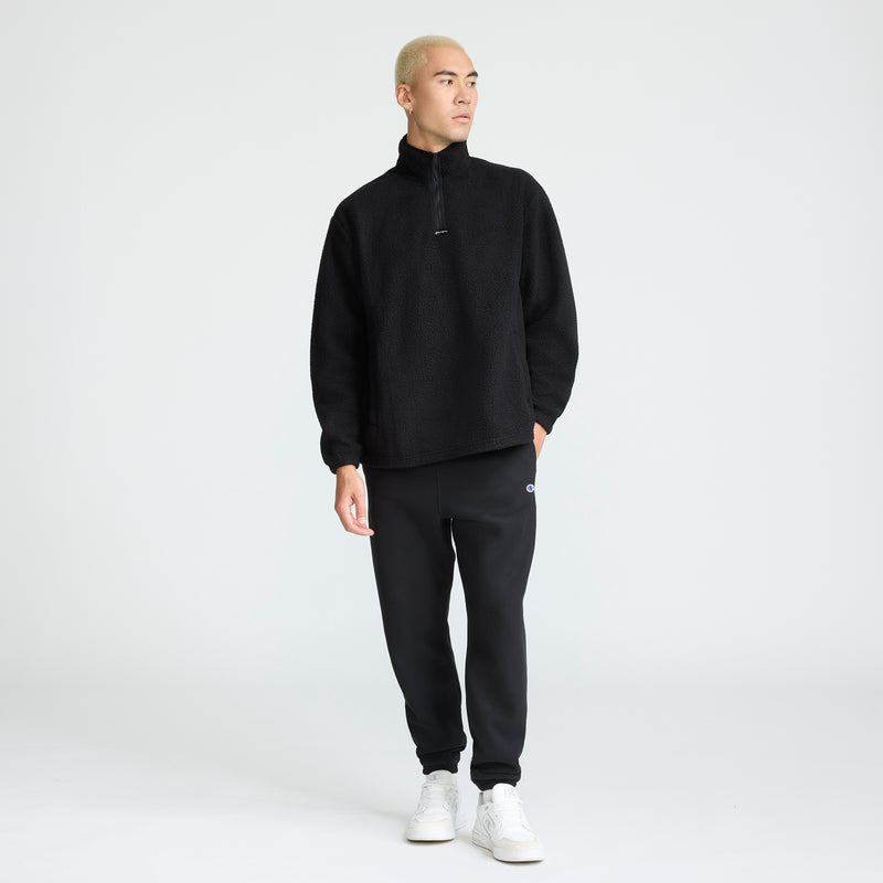 Champion Micro Fleece 1/4 Zip in Black