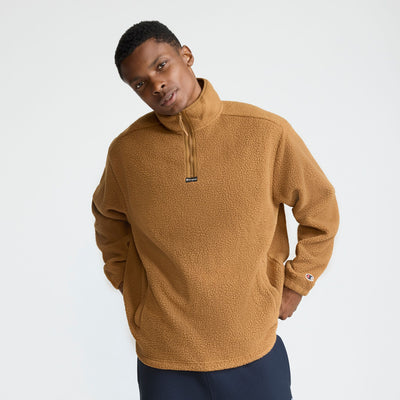 Champion Micro Fleece 1/4 Zip in Western Brown