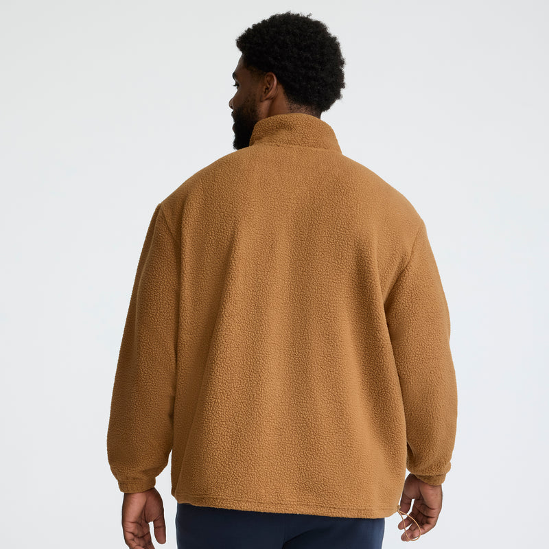 Champion Micro Fleece 1/4 Zip - Big & Tall in Western Brown