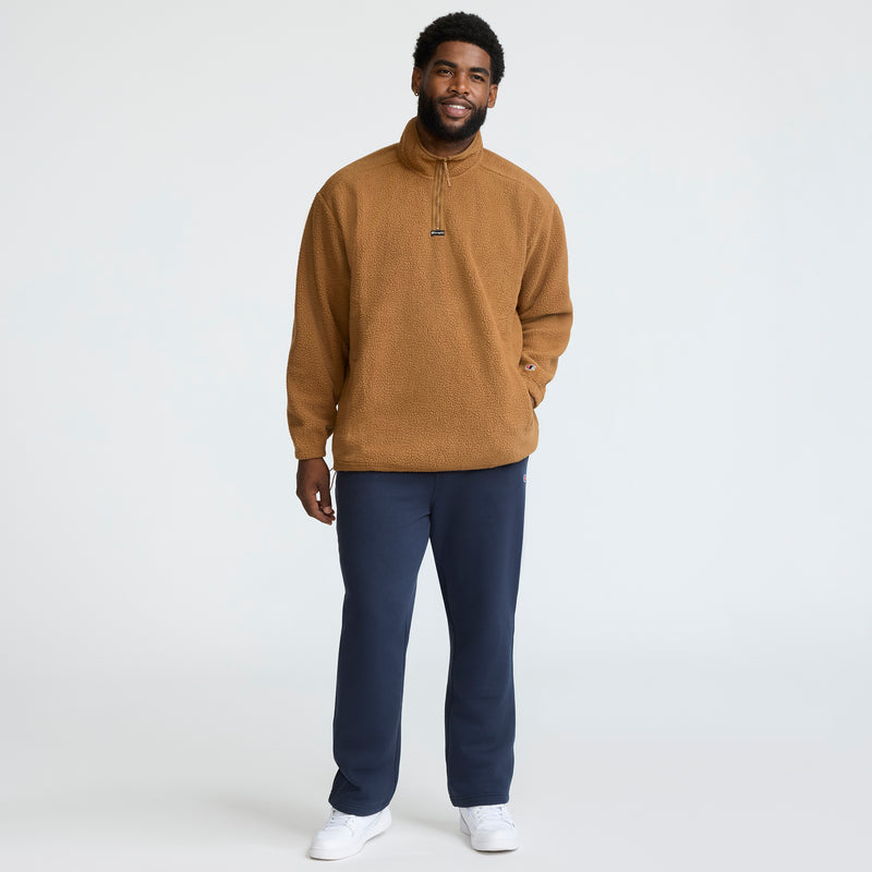 Champion Micro Fleece 1/4 Zip - Big & Tall in Western Brown