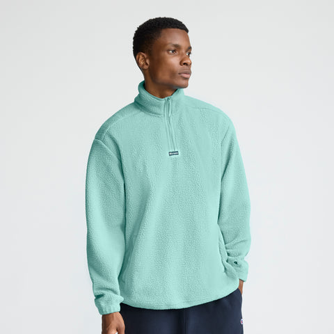 Champion Micro Fleece 1/4 Zip in Milky Way Bl