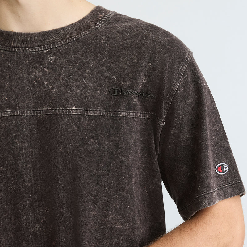 Champion Vintage Wash Knit T-Shirt in Black