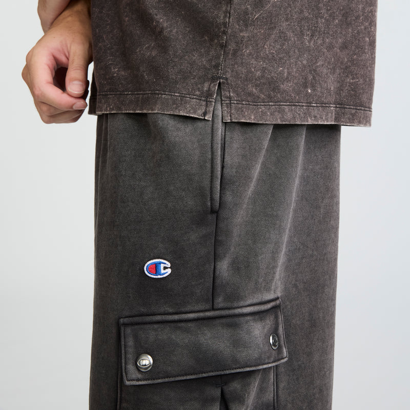 Champion Vintage Wash Knit T-Shirt - Big & Tall in Black