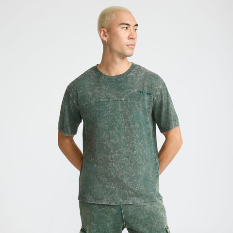Champion Vintage Wash Knit T-Shirt in Pine Grove