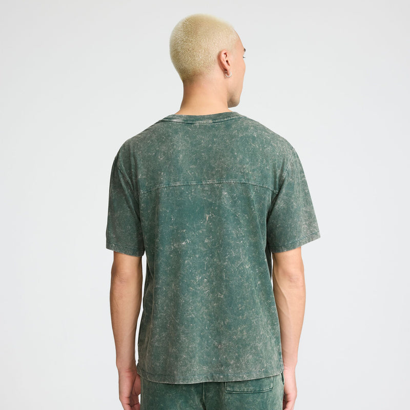 Champion Vintage Wash Knit T-Shirt in Pine Grove