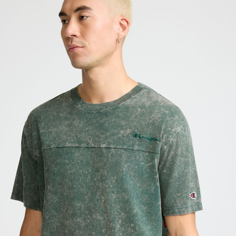 Champion Vintage Wash Knit T-Shirt in Pine Grove