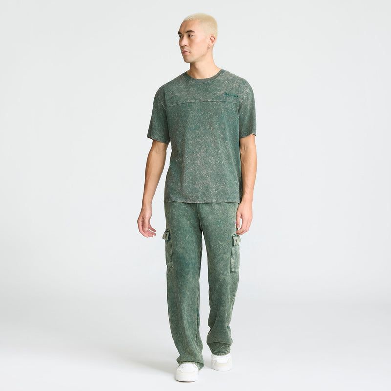 Champion Vintage Wash Knit T-Shirt in Pine Grove
