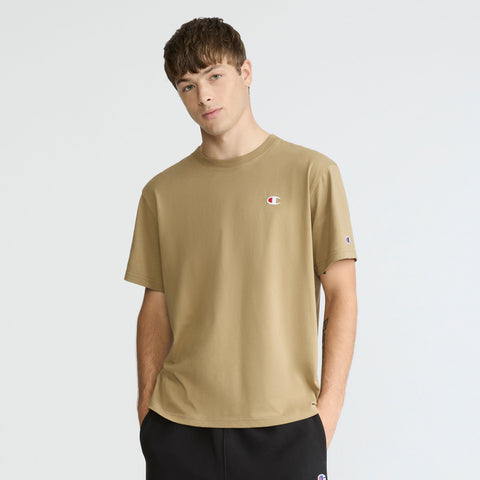 Champion Short-Sleeve T-Shirt in Sand Pepper Khaki