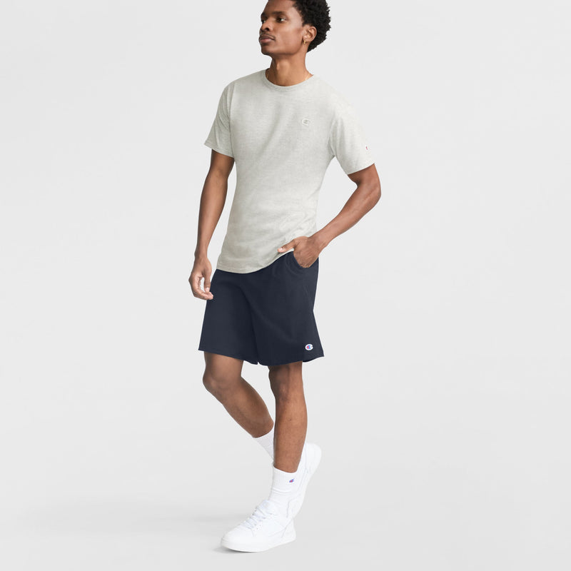 Champion Classic T-Shirt, C Logo in New Manhattan Mist Heather