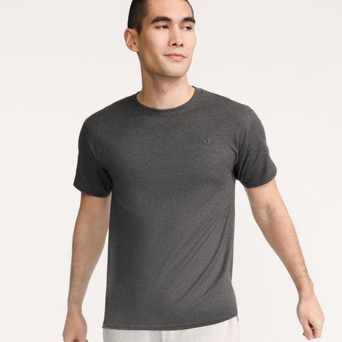 Champion Classic T-Shirt, C Logo in Granite Heather