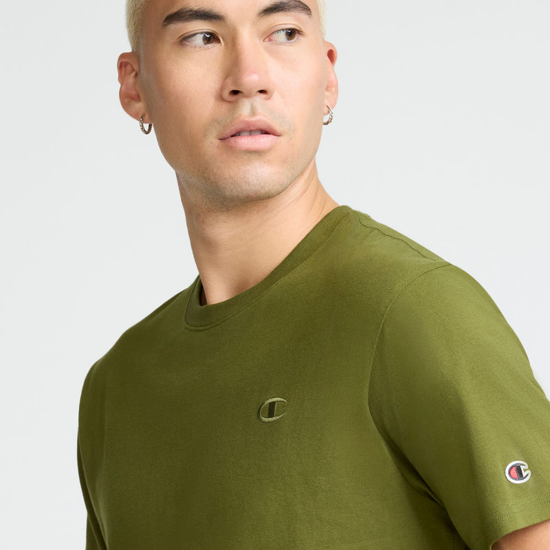 Champion Classic T-Shirt, C Logo in Immersive Olive