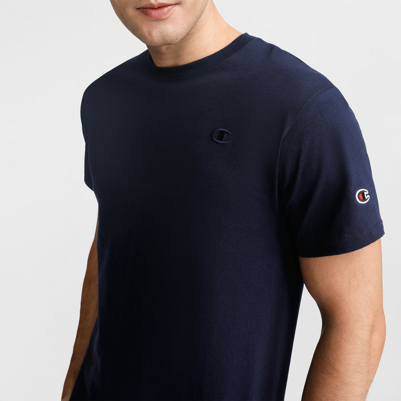 Champion Classic T-Shirt, C Logo in Navy