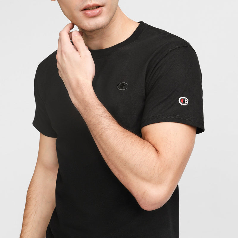 Champion Classic T-Shirt, C Logo in Black