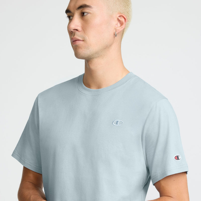 Champion Classic T-Shirt, C Logo in Cloudy Blue