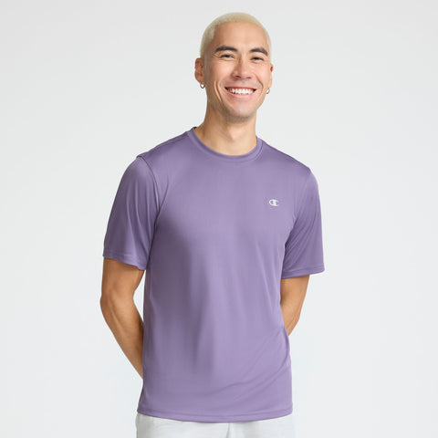 Champion Sport T-Shirt, Reflective C Logo in Mulled Grape