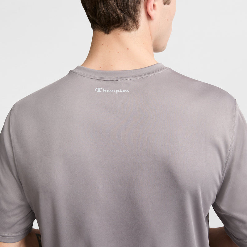Champion Sport T-Shirt, Reflective C Logo in Stone Gray