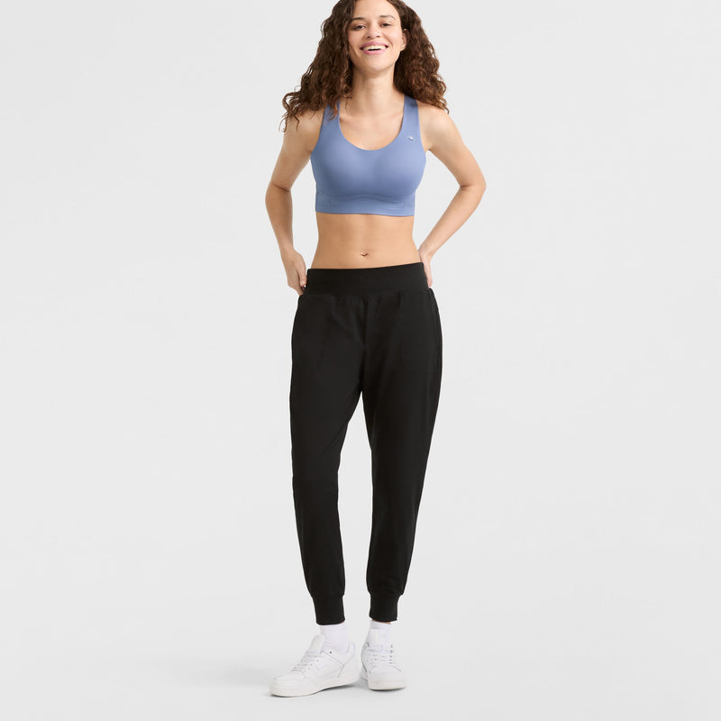 Champion Absolute Lift Sports Bra, C Logo in Seven Seas Blue