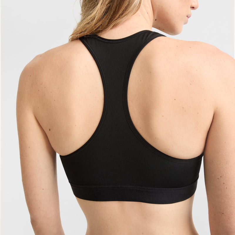 Champion Compression Sports Bra, C Logo in Black