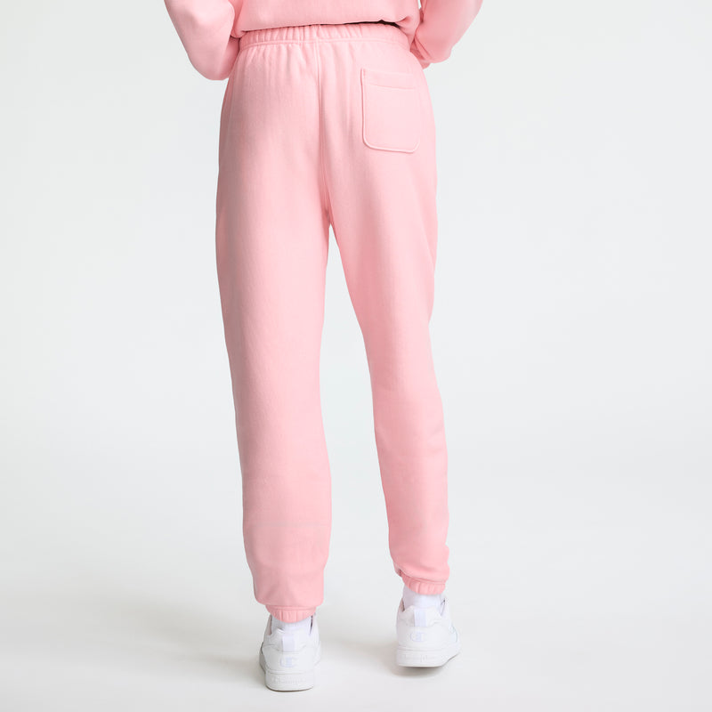 Champion Essentials Reverse Weave Cinched Bottom Sweatpants in Coral Glow