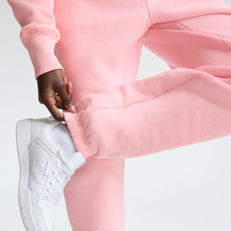 Champion Essentials Reverse Weave Cinched Bottom Sweatpants in Coral Glow