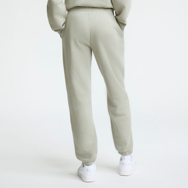Champion Powerblend Oversized Sweatpants, C Logo in Dried Sage
