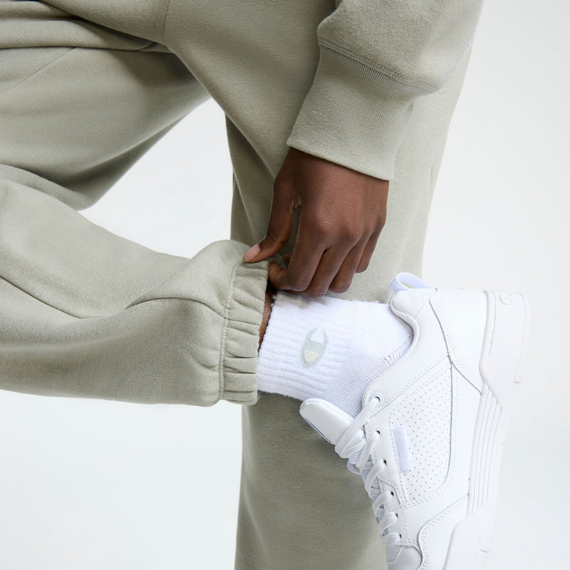 Champion Powerblend Oversized Sweatpants, C Logo in Dried Sage