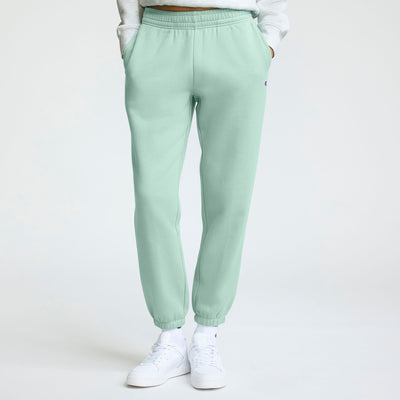 Champion Powerblend Oversized Sweatpants, C Logo in Beach Bungalow Blue